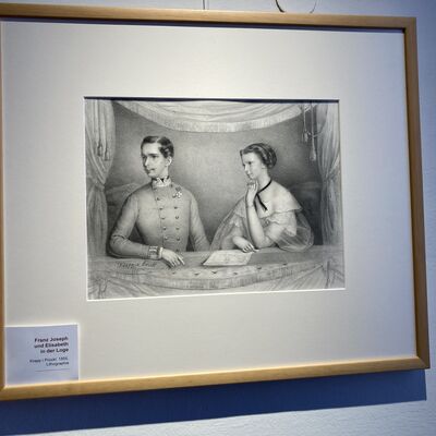 Bild vergr&ouml;&szlig;ern: Elisabeth und Franz Joseph in der Loge