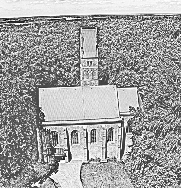 Bild vergr&ouml;&szlig;ern: Zeichnung Burgkirche