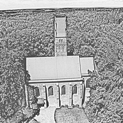 Zeichnung Burgkirche